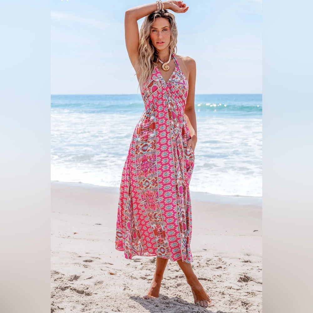 Boho Floral Maxi Dress